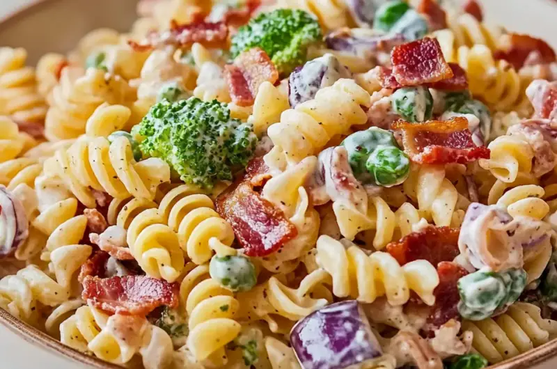 Creamy Bacon Ranch Pasta Salad