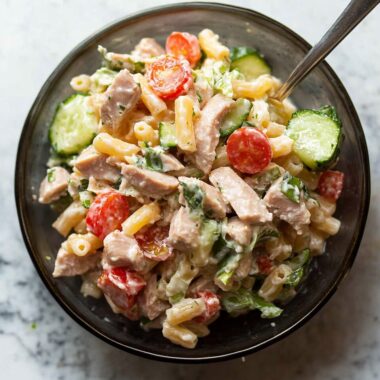 Creamy Tuna Pasta Salad
