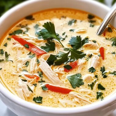 Crockpot Thai Coconut Chicken Soup