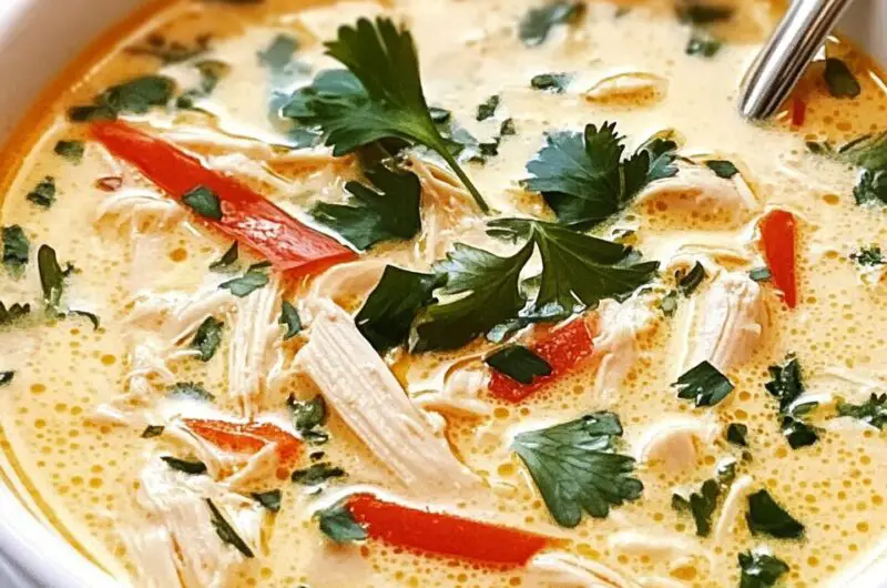 Crockpot Thai Coconut Chicken Soup
