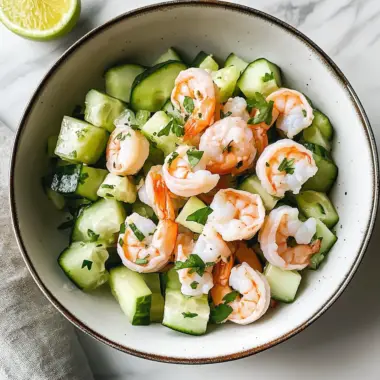 Cucumber Shrimp Salad