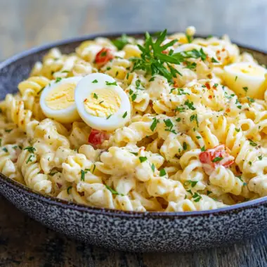 Deviled Egg Pasta Salad