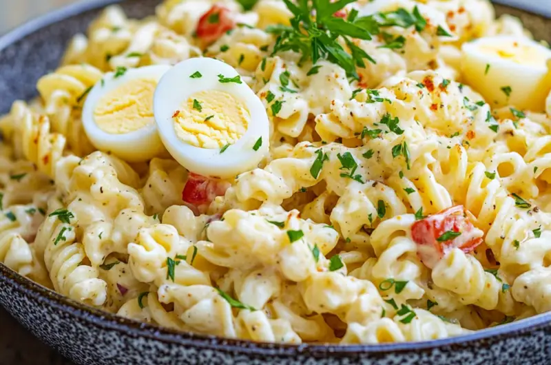Deviled Egg Pasta Salad