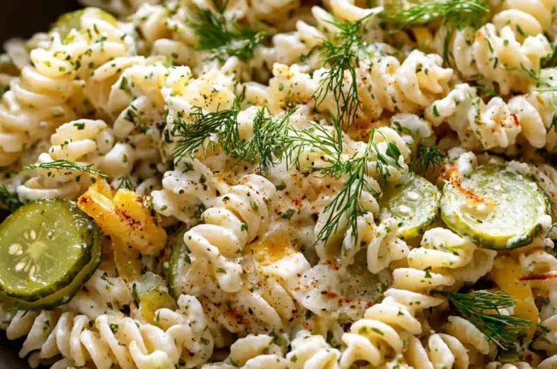 Dill Pickle Pasta Salad