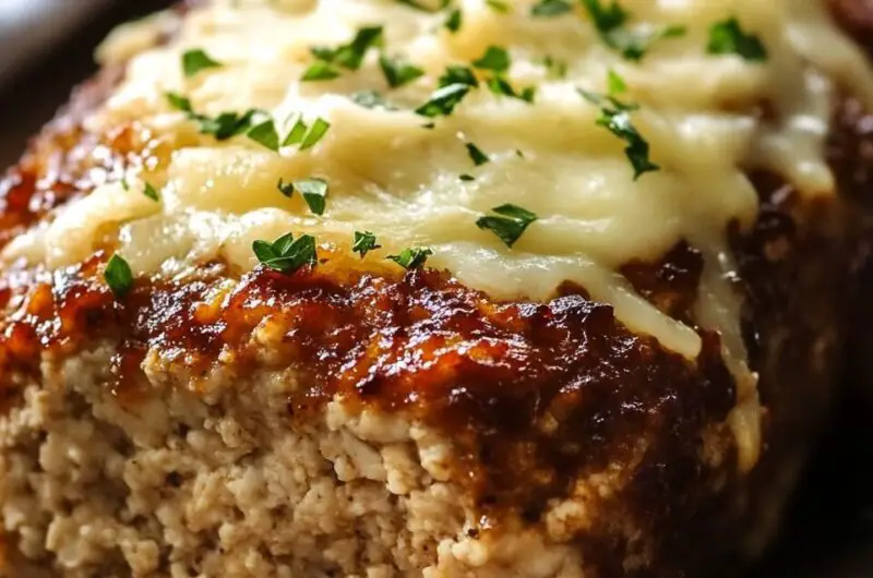 Garlic Parmesan Chicken Meatloaf