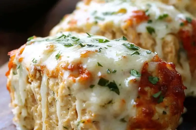 Garlic Parmesan Chicken Meatloaf