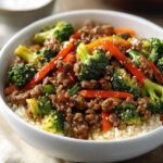 Ground Beef and Broccoli Skillet Stir-Fry