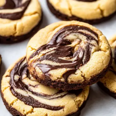 Peanut Butter Brownie Swirl Cookies