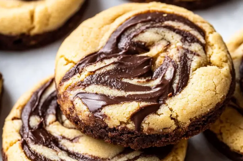 Peanut Butter Brownie Swirl Cookies
