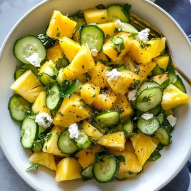 Pineapple Cucumber Salad