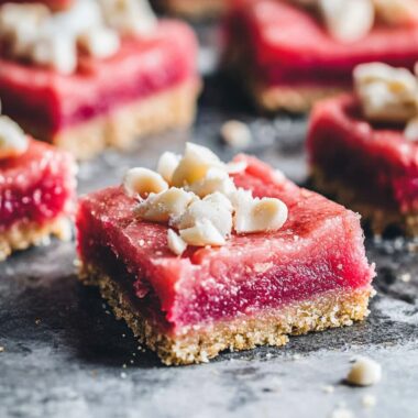 Rhubarb Curd Bars
