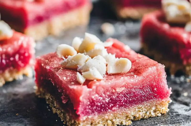 Rhubarb Curd Bars