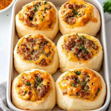 Sausage and Cheese Breakfast Rolls