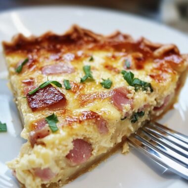 Secret Ingredient Ham & Swiss Quiche