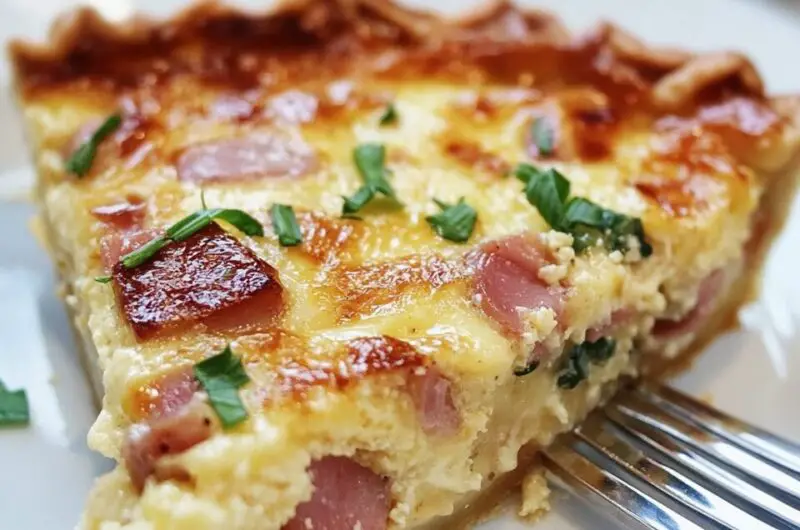 Secret Ingredient Ham & Swiss Quiche