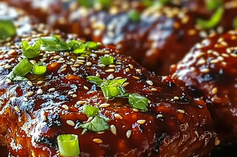 Sweet and Spicy Korean BBQ Meatloaf