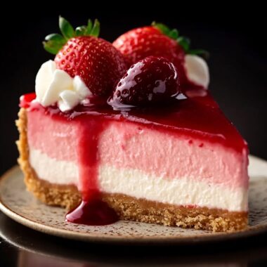 Velvet Strawberry Cheesecake Delight