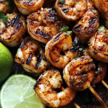 Grilled Margarita Shrimp Kebabs