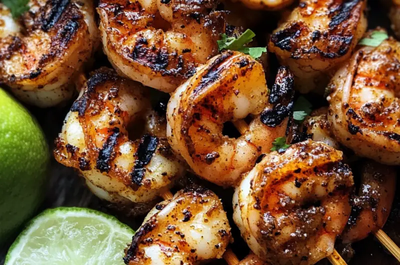 Grilled Margarita Shrimp Kebabs