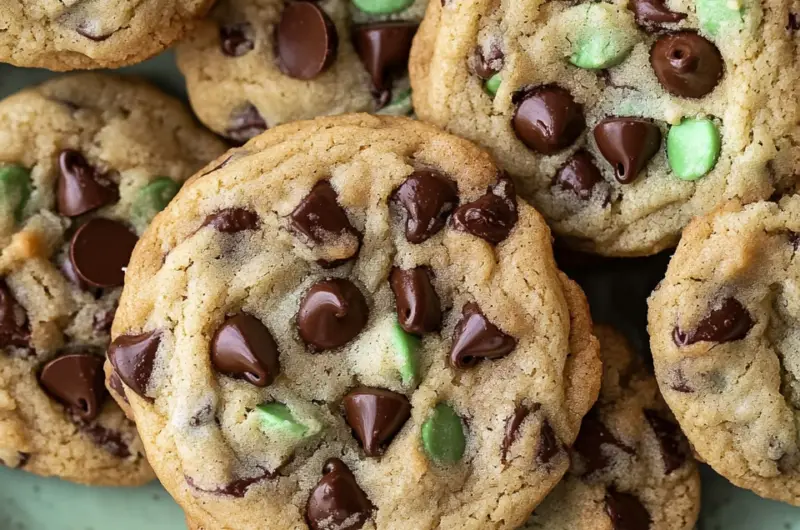 Mint Chocolate Chip Cookies