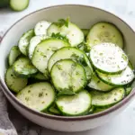 Tangy Vinegar Cucumber Salad
