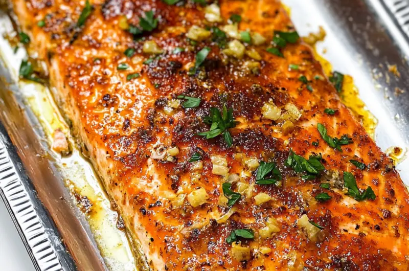 Garlic Butter Baked Salmon
