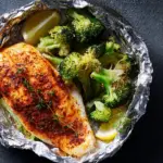 Tilapia with Smoked Paprika Butter and Broccoli