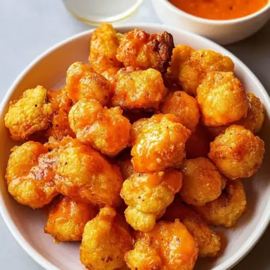 Air Fryer Buffalo Cauliflower Bites