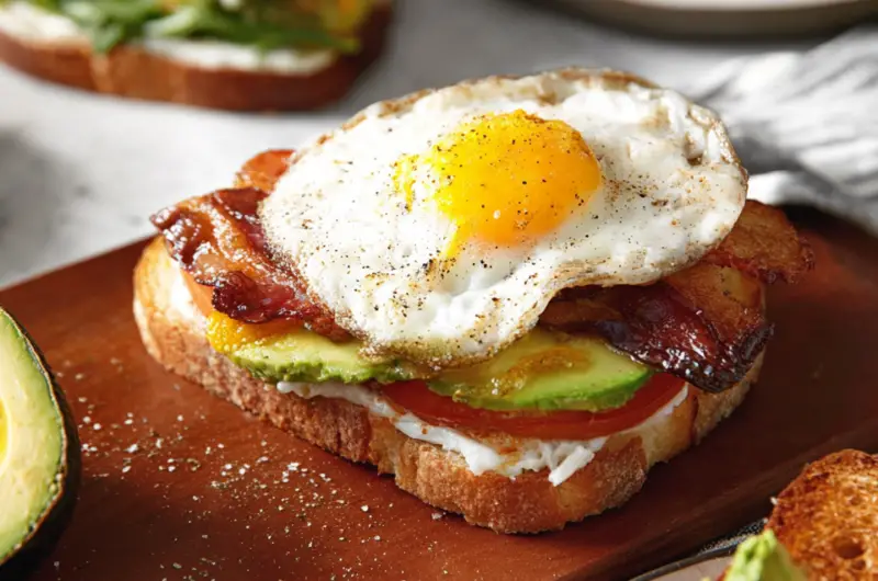 Bacon Egg and Avocado Sandwich
