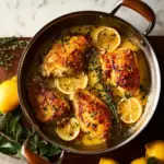 Baked Lemon Butter Chicken Thighs