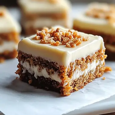 Carrot Cake Bars with Cream Cheese Frosting