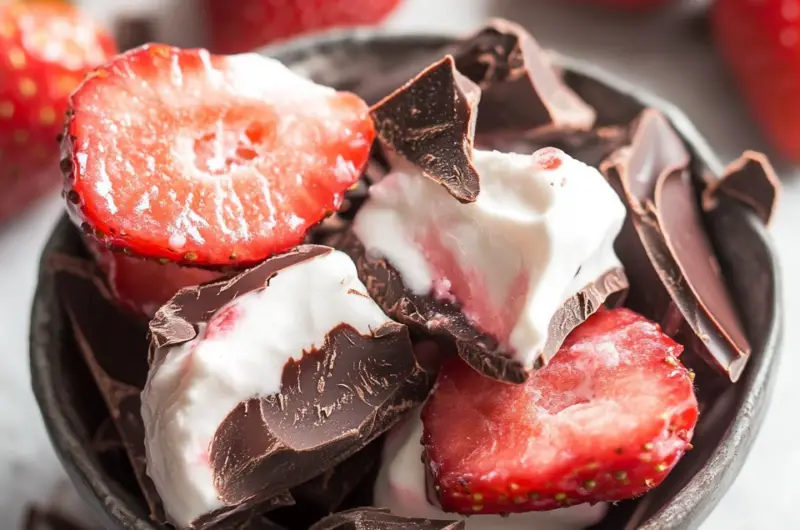 Chocolate Strawberry Yogurt Clusters