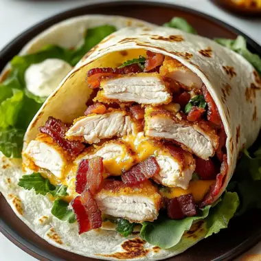 Crispy Chicken Bacon Ranch Wrap