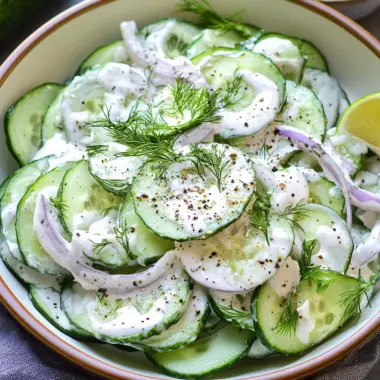 Creamy Cucumber Salad