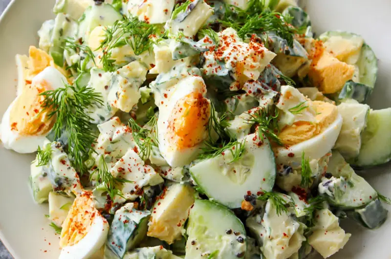 Cucumber Egg Salad