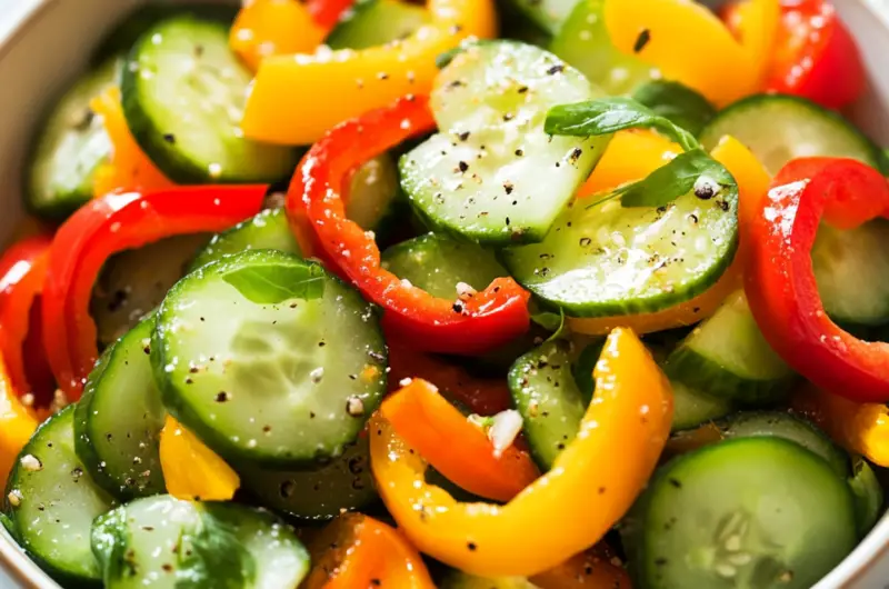 Cucumber Pepper Salad