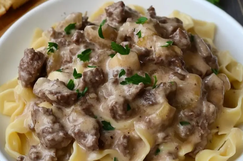 Ground Beef Stroganoff