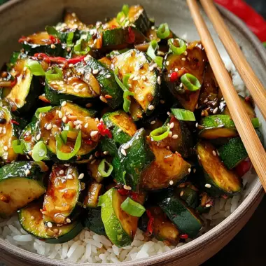Hibachi Zucchini Stir-Fry