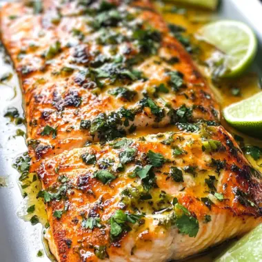 Honey Cilantro Lime Salmon