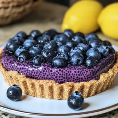 No-Bake Blueberry Chia Seed Pie