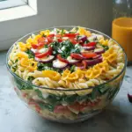 Seven Layer Pasta Salad