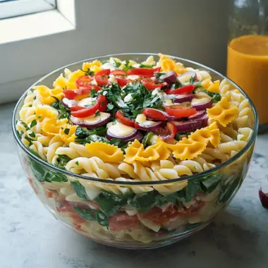 Seven Layer Pasta Salad