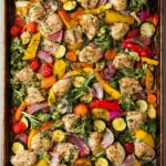 Sheet Pan Chicken and Rainbow Veggies