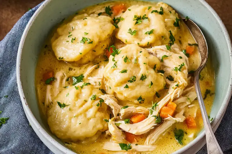 Slow Cooker Chicken and Dumplings