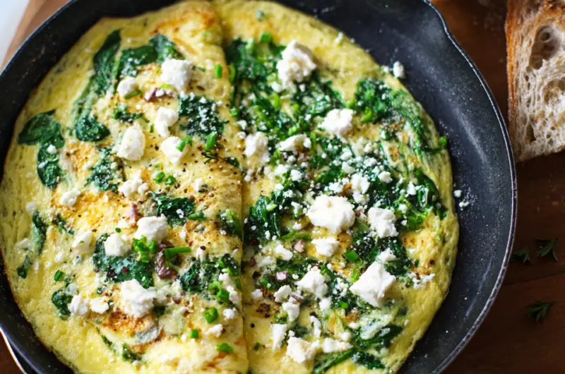 Spinach and Feta Omelette