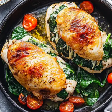 Spinach Stuffed Chicken Breast