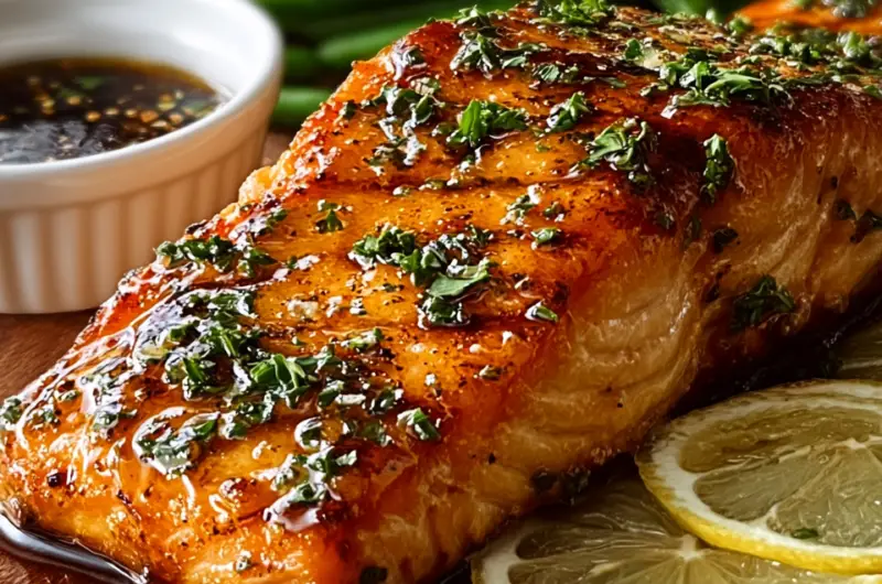 Texas Roadhouse Style Baked Salmon