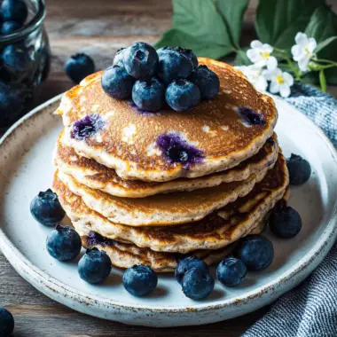 Blueberry Oatmeal Pancakes