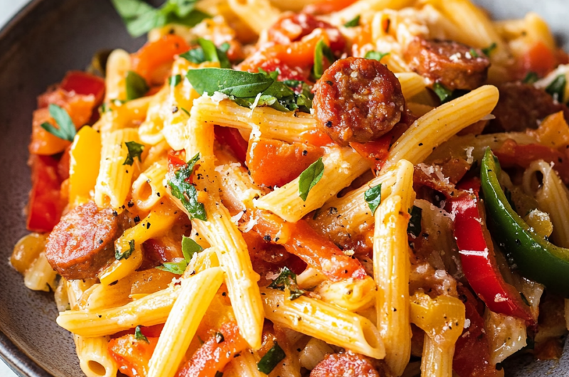Pasta with Sausage and Peppers