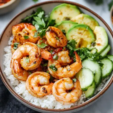 Spicy Shrimp Rice Bowl